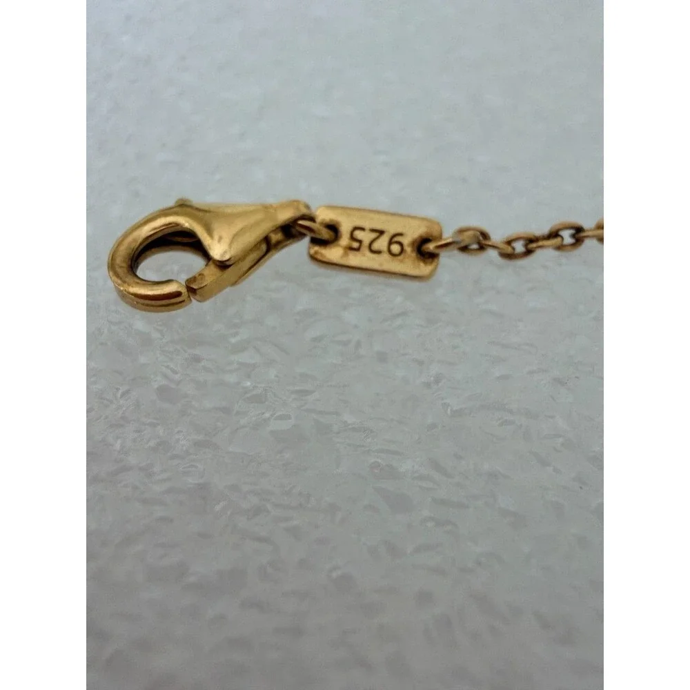 Madewell Demi-Fine 14K Gold Vermeil Sterling Silver 925 White Topaz Rose Cut